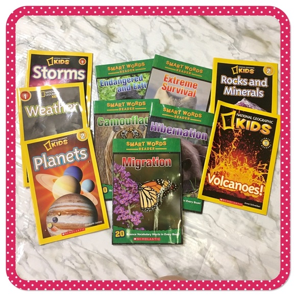 💝NATIONAL GEOGRAPHIC KIDS & SMART WORDS READER 💝 Bundle of 10 booklets - Picture 1 of 16